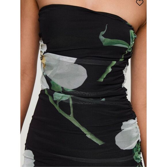 Princess Polly NEKTARIA STRAPLESS MIDI DRESS MULTI Floral Nwot Size 12 - Picture 3 of 9